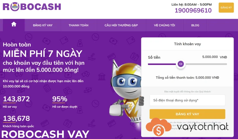vay tiền online robocash
